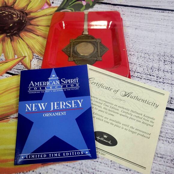 Vintage Hallmark American Spirit Collection Ornament New Jersey - Picture 5 of 8